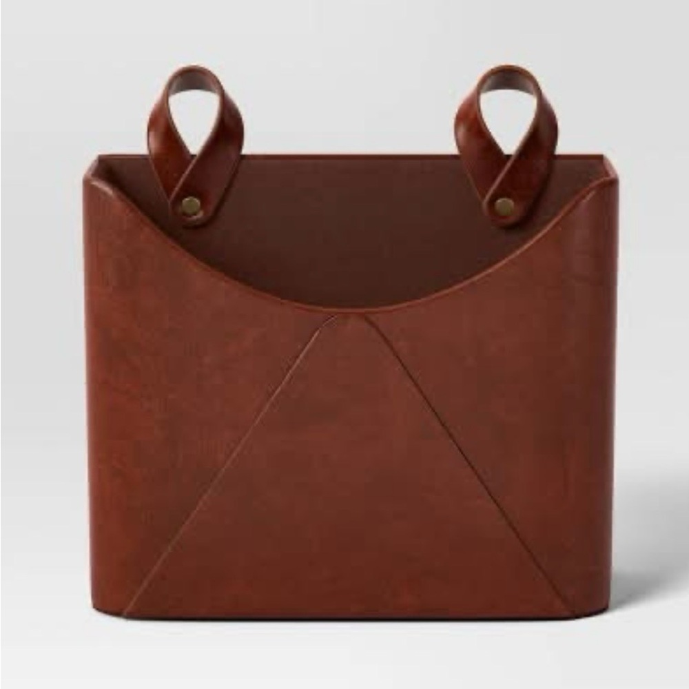 NWT Threshold Faux Leather Wall Pocket - Picture 2 of 11
